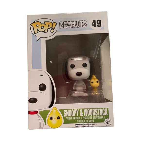 VAULTED Funko Pop - peanuts , Snoopy and Woodstock #49 - Picture 2 of 7